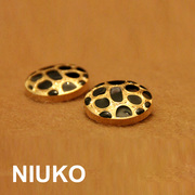 NIUKO辅料 纽扣金属豹纹 高贵玫瑰金色高档钮扣子纽扣专卖