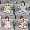 女童莫代尔睡裙夏款婴儿夏季韩版儿童半袖家居服宝宝可爱连体睡衣