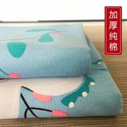 。老粗布床单纯棉加厚双人床单件被单1.5米1.8米枕套三件套老式1