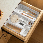 抽屉式收纳盒厨房分隔筷子叉餐具整理盒办公文具化妆品桌面收纳