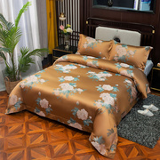 别墅高档奢华提花欧式床上四件套全棉纯棉床上用品，床品被套床单