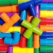 儿童水管道积木塑料玩具3-6周岁，益智男孩1-2岁女孩，7宝宝9拼装拼*