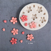 樱花硅胶模具中式国潮风，diy翻糖巧克力小花朵，祝寿蛋糕配件模具