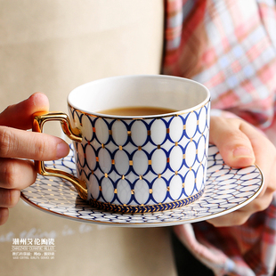 轻奢北欧风格in骨瓷杯咖啡杯欧式茶具高档英式下午杯红茶杯250ML