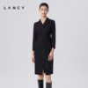 LANCY/朗姿春季羊毛职业西装连衣裙女收腰气质高级感通勤裙子