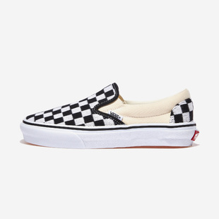 首尔的米家VANS 男鞋女鞋SLIP ON日版黑色棋盘格帆布滑板运动鞋