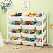 儿童玩具收纳架宝宝书架，置物架多层收纳柜，大容量整理架子生日礼物