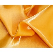 姜黄色(姜黄色)液态高光，琉璃缎面料透气光泽时尚，风衣外套裤子布料深黄色