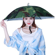 太阳伞帽防晒防紫外线女伞帽头戴雨伞帽子钓鱼头戴户外采茶环卫防