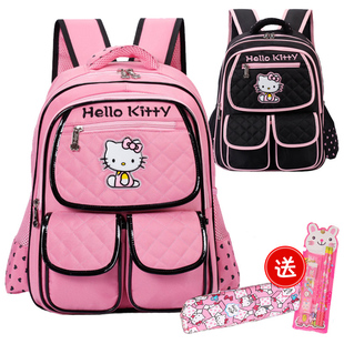 kt猫小学生双肩包可爱(包可爱)女童1年3年级书包，防水女孩公主卡通背包