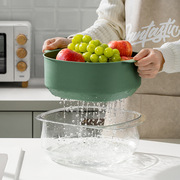 双层洗菜盆沥水篮厨房家用菜沥水盆洗菜篮子，洗水果神器水果盘篮