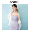 SNIDEL2025春夏新品优雅雪纺下摆蕾丝钩花吊带背心上衣SWFB252005