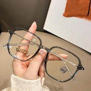 小红书同款大框多边形TR90眼镜架复古韩版眼镜框女潮近视眼镜男