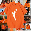 詹姆斯同款纪念科比T恤短袖橘色橙色GIGI威少套头男WNBA衣服复赛