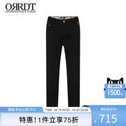 ORRDT牛仔裤奢侈品大牌男装修身直筒微弹超薄商务休闲中腰长裤