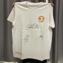 TFBOYS 易烊千玺王俊凯王源亲笔签名T恤 日光旅行7周年纯棉应援服