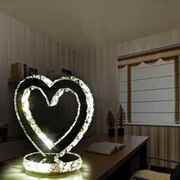 台灯led水晶装p饰台灯卧室床头柜，客厅不锈钢灯具现代简约时尚