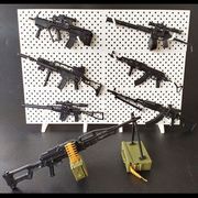 1 6比例微缩兵人迷你军事武器塑料拼装模型AK47PKP机游戏道具