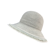 日本进口亚麻丝线春夏遮阳大檐渔夫帽女高端盆帽可折叠透气