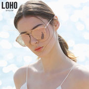 lhk009loho太阳镜偏光女士炫彩，墨镜出游潮搭个性眼镜玫瑰粉