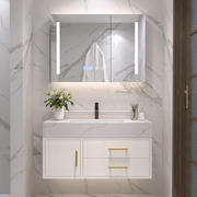 北欧现代简约浴室柜实木美式柜卫浴智能镜柜洗脸洗手盆柜组合
