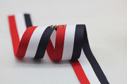 7MM-15MM三色带人字带条纹带加密织带领头带拉条带装饰带