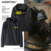 尼康相机爱好者外套可定制fm2单反胶片男女摄像师影楼员工冲锋衣