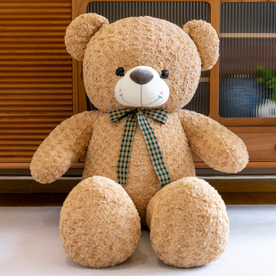 玫瑰毛绒玩具泰迪熊超大号抱抱熊压床布娃娃玩偶，床上情人节送女友