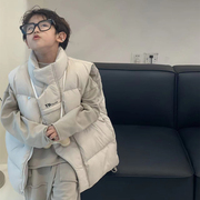 韩国儿童羽绒服马甲2022秋装，男童女童宝宝，坎肩加厚背心幼儿园外穿