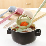 家用勺子长柄创意韩式可爱大汤勺塑料汤匙餐具厨房漏勺调羹盛汤勺