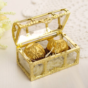 方形镂空百宝箱婚礼喜糖盒创意婚庆用品伴手礼，糖果盒结婚喜糖礼盒