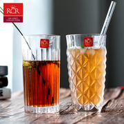 RCR意大利进口水晶玻璃杯欧式家用长饮茶杯水杯啤酒杯果汁饮料杯