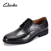 Clarks其乐男鞋时尚英伦德比鞋舒适系带黑色百搭头层牛皮正装皮鞋
