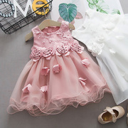 童装女童夏装连衣裙0-1-2-3岁婴幼儿童吊带背心裙，子女宝宝公主裙