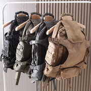 多功能组合背包户外登山包，帆布旅行包徒步战术防水露营运动双肩包
