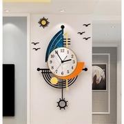钟表装饰挂钟客厅简约创意现代挂墙艺术时尚家用大气时钟 小号 35