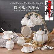 品质好物陶瓷咖啡杯套装家用简约英式下午茶茶具欧式小花茶杯