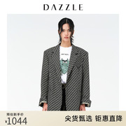 dazzle地素奥莱春季个性设计感字母廓形西装，外套女