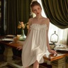 冰丝睡衣女夏季薄款高级感白色纯欲风性感，吊带睡裙家居服2024