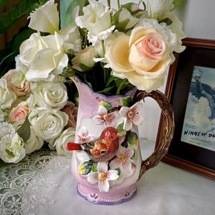 方亚品牌豆蔻年华陶瓷花瓶花器鲜花花瓶干花花瓶家居饰品摆件