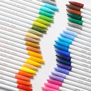 韩国monami慕娜美纤维，水彩笔手帐笔重点，标记水性彩色笔手账画画笔