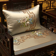 现代中式古典红木沙发坐垫带靠背椅垫罗汉床，垫子绣花垫五件套