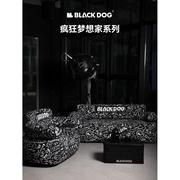 Blackdog黑狗户外充气沙发便携露营野餐气垫床懒人沙发组合套装