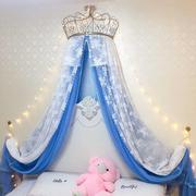 床头纱幔公主欧式儿童房装饰纱帘，网红壁挂少女心壁挂沙帘幔