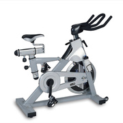 健身直立式黑色动感脚踏单车，商用健身器材室内脚踏车运动健身器材