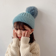 宝宝毛线帽子针织秋冬儿童，加绒男女童保暖护耳婴儿可爱超萌针织帽