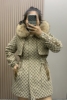 派克服女韩版中长款时尚潮流皮草外套大衣獭兔毛内胆可拆卸冬