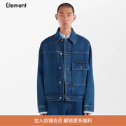 studionicholsondenimjacket男装，廓形水洗牛仔夹克外套