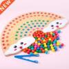 Ceen71 wooden puzzle rainbow beads xiaoxiaole children&#