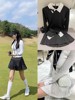 夏季网球高尔夫女装短裙修身显瘦波点百褶裙裤子高尔夫女裙子韩版